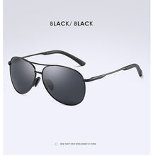 Carica l&#39;immagine nel visualizzatore di Gallery, AORON Polarized Men Sunglasses Classic Pilot Driving Sun Glasses Metal Frame Mirror Lens Sunglasses Men/Women