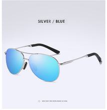 Carica l&#39;immagine nel visualizzatore di Gallery, AORON Polarized Men Sunglasses Classic Pilot Driving Sun Glasses Metal Frame Mirror Lens Sunglasses Men/Women