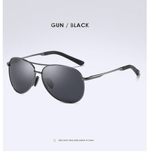 Carica l&#39;immagine nel visualizzatore di Gallery, AORON Polarized Men Sunglasses Classic Pilot Driving Sun Glasses Metal Frame Mirror Lens Sunglasses Men/Women