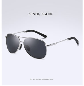 AORON Occhiali da sole polarizzati da uomo Occhiali da sole classici da pilota da guida Occhiali da sole con lenti a specchio con montatura in metallo Uomo/Donna 