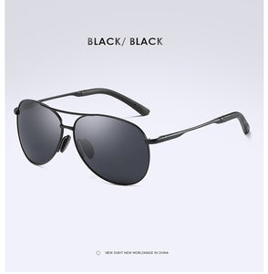AORON Occhiali da sole polarizzati da uomo Occhiali da sole classici da pilota da guida Occhiali da sole con lenti a specchio con montatura in metallo Uomo/Donna 