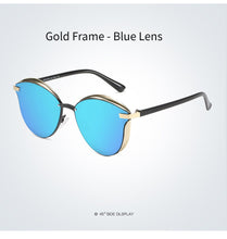 Load image into Gallery viewer, AORON Retro Round Polarized Sunglasses Classic UV Protection Luxurious  Women Sunglasses Sunshade
