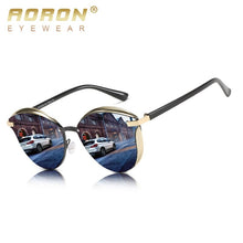 Load image into Gallery viewer, AORON Retro Round Polarized Sunglasses Classic UV Protection Luxurious  Women Sunglasses Sunshade