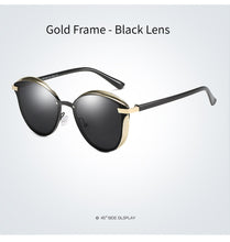 Load image into Gallery viewer, AORON Retro Round Polarized Sunglasses Classic UV Protection Luxurious  Women Sunglasses Sunshade