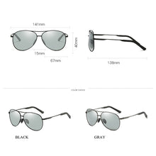 Load image into Gallery viewer, AORON Photochromic Polarized Alloy Sunglasses Women Men Brand Design Eyewear Anti Glare UV400 Glasses HD Goggles