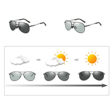 Load image into Gallery viewer, AORON Photochromic Polarized Alloy Sunglasses Women Men Brand Design Eyewear Anti Glare UV400 Glasses HD Goggles