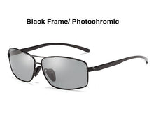 Load image into Gallery viewer, AORON Photochromic Polarized Mens Sunglasses Classic Rectangle Sun Glasses UV400 Aluminum magnesium Leg Sunglasses