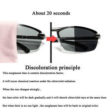 Load image into Gallery viewer, AORON Pochromic Polarized Sunglasses Men Discoloration Eyewear Anti Glare UV400 Glasses Driving Goggles Oculos