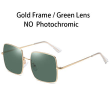 Load image into Gallery viewer, AORON Photochromic Polarized Sunglasses Women Men Large metal frame Sun Glasses Discoloration Eyewear Anti Glare