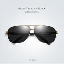 Load image into Gallery viewer, AORON Pilot Sunglasses For Men Polarized Vintage Sun Glasses Anti-Reflective Aluminum Frame UV400  lentes de sol mujer
