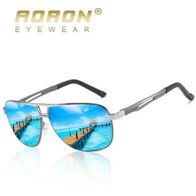 AORON Pilot Sunglasses For Men Polarized Vintage Sun Glasses Anti-Reflective Aluminum Frame UV400  lentes de sol mujer
