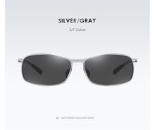 Carica l&#39;immagine nel visualizzatore di Gallery, AORON Polarized Mens Sunglasses Driving Sun Glasses Outdoor Fishing Sport Aluminium Frame UV400 Sunglasses Men