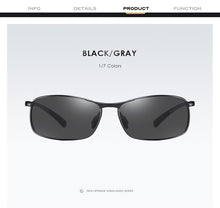 Carica l&#39;immagine nel visualizzatore di Gallery, AORON Polarized Mens Sunglasses Driving Sun Glasses Outdoor Fishing Sport Aluminium Frame UV400 Sunglasses Men