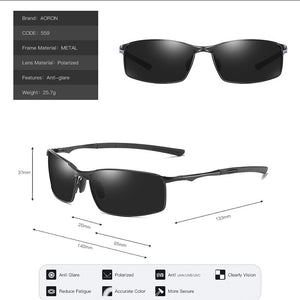 AORON Polarized Photochromic Sunglasses Men Transition Lens Driving men Sunglasses Driver Safty Goggles Anti-blue light Anti-UV