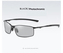 Load image into Gallery viewer, AORON Polarized Photochromic Sunglasses Men Transition Lens Driving men Sunglasses Driver Safty Goggles Anti-blue light Anti-UV