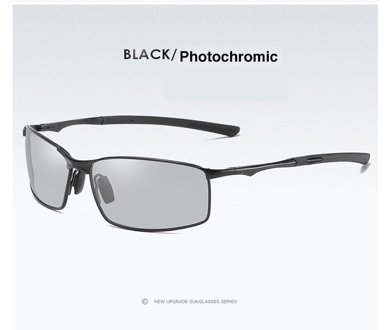 AORON Polarized Photochromic Sunglasses Men Transition Lens Driving men Sunglasses Driver Safty Goggles Anti-blue light Anti-UV