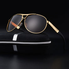 Load image into Gallery viewer, AORON Polarized Sunglasses Anti-Glare Metal  Driver Goggles Sun Glasses UV400 Classic Mirror Lens Mens sunglasses