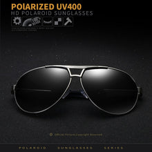 Carica l&#39;immagine nel visualizzatore di Gallery, Occhiali da sole polarizzati AORON Occhiali da guida in metallo antiriflesso Occhiali da sole UV400 Lenti a specchio classiche Occhiali da sole da uomo 