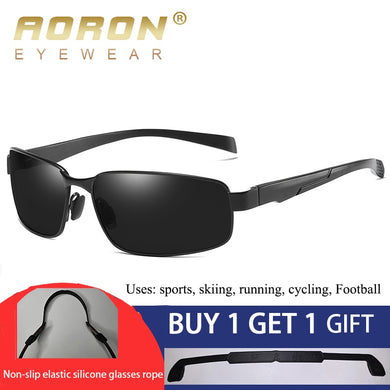 AORON Polarized Sunglasses Men Goggles Sports Driving Sun Glasses Anti-UV400 Aluminum Magnesium Frame Sunglasses Polarized