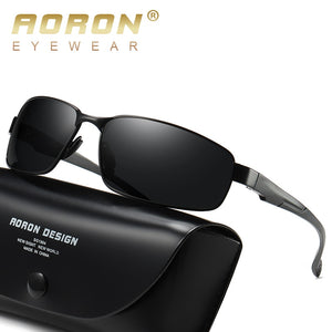 AORON Polarized Sunglasses Men Goggles Sports Driving Sun Glasses Anti-UV400 Aluminum Magnesium Frame Sunglasses Polarized