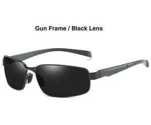 AORON Polarized Sunglasses Men Goggles Sports Driving Sun Glasses Anti-UV400 Aluminum Magnesium Frame Sunglasses Polarized