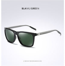 Load image into Gallery viewer, AORON Polarized Sunglasses Men Women Classic Square Sun Glasses UV400 Mirror Aluminum Leg Sunglasses Men