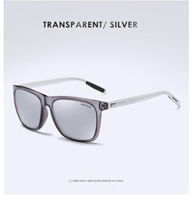 Load image into Gallery viewer, AORON Polarized Sunglasses Men Women Classic Square Sun Glasses UV400 Mirror Aluminum Leg Sunglasses Men