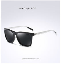 Load image into Gallery viewer, AORON Polarized Sunglasses Men Women Classic Square Sun Glasses UV400 Mirror Aluminum Leg Sunglasses Men