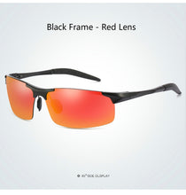 Carica l&#39;immagine nel visualizzatore di Gallery, AORON Polarized Sunglasses Mens Classic Sports Driving Sun Glasses UV400  Male Aluminum Frame Sunglasses