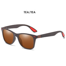 Carica l&#39;immagine nel visualizzatore di Gallery, AORON Polarized Sunglasses for Men and Women Classic Retro Design Square Frame Sun Glasses 100% UV Protection