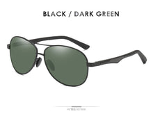 Load image into Gallery viewer, AORON Sunglasses Men Polarized Sunglasses Aluminum Leg Frame UV400 Sun Glasses Classic Pilot Mirror Sunglasses Men