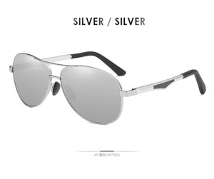 AORON Sunglasses Men Polarized Sunglasses Aluminum Leg Frame UV400 Sun Glasses Classic Pilot Mirror Sunglasses Men