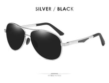 Load image into Gallery viewer, AORON Sunglasses Men Polarized Sunglasses Aluminum Leg Frame UV400 Sun Glasses Classic Pilot Mirror Sunglasses Men