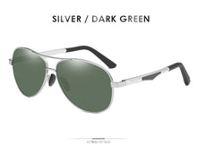 Load image into Gallery viewer, AORON Sunglasses Men Polarized Sunglasses Aluminum Leg Frame UV400 Sun Glasses Classic Pilot Mirror Sunglasses Men