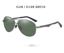 Load image into Gallery viewer, AORON Sunglasses Men Polarized Sunglasses Aluminum Leg Frame UV400 Sun Glasses Classic Pilot Mirror Sunglasses Men