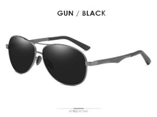 Load image into Gallery viewer, AORON Sunglasses Men Polarized Sunglasses Aluminum Leg Frame UV400 Sun Glasses Classic Pilot Mirror Sunglasses Men