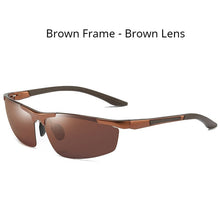 Carica l&#39;immagine nel visualizzatore di Gallery, AORON Sunglasses Men Polarized Sunglasses Classic Sports Driving Mirror Glasses Aluminum Frame UV400 Sun Glasses A8530