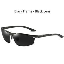 Carica l&#39;immagine nel visualizzatore di Gallery, AORON Sunglasses Men Polarized Sunglasses Classic Sports Driving Mirror Glasses Aluminum Frame UV400 Sun Glasses A8530