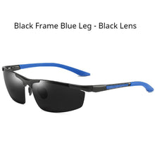 Carica l&#39;immagine nel visualizzatore di Gallery, AORON Sunglasses Men Polarized Sunglasses Classic Sports Driving Mirror Glasses Aluminum Frame UV400 Sun Glasses A8530