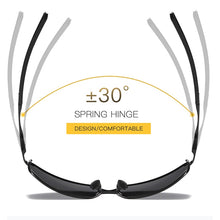 Carica l&#39;immagine nel visualizzatore di Gallery, AORON Sunglasses Polarized Mens Sun glasses Aluminum Frame UV400  Design Male Sunglasses Anti-Reflective