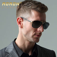 Carica l&#39;immagine nel visualizzatore di Gallery, AORON Sunglasses Polarized Mens Sun glasses Aluminum Frame UV400  Design Male Sunglasses Anti-Reflective