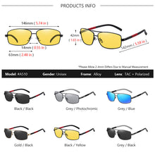 Load image into Gallery viewer, AOWEAR 2023 Rectangle Polarized Sunglasses Men Cool Driving Mirror Sun Glasses for Man Women Decorative Glasses Gafas De Sol