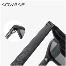 Load image into Gallery viewer, AOWEAR 2023 Vintage Sunglasses Women Polarized TR90 Pattern Frame UV400 Square Sun Glasses Unisex Goggles Eyewear Oculos