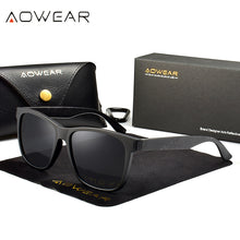 Load image into Gallery viewer, AOWEAR 2023 Vintage Sunglasses Women Polarized TR90 Pattern Frame UV400 Square Sun Glasses Unisex Goggles Eyewear Oculos