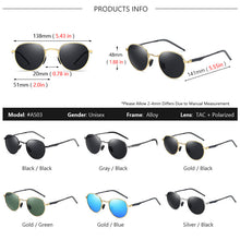 Carica l'immagine nel visualizzatore di Gallery, AOWEAR 2023 Womens Polarized Round Sunglasses Women  Vintage Fashionable Mirror Glasses Ladies Steampunk Vintage Eyewear