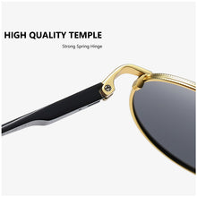 Carica l'immagine nel visualizzatore di Gallery, AOWEAR 2023 Womens Polarized Round Sunglasses Women  Vintage Fashionable Mirror Glasses Ladies Steampunk Vintage Eyewear