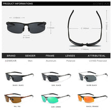 Load image into Gallery viewer, AOWEAR Aluminum Sunglasses Men Polarized Outdoor Mirror Rimless Sport Style Sun glasses Classic Driving Goggles Eyewear Oculos