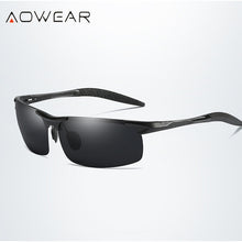 Load image into Gallery viewer, AOWEAR Aluminum Sunglasses Men Polarized Outdoor Mirror Rimless Sport Style Sun glasses Classic Driving Goggles Eyewear Oculos