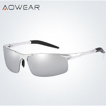 Load image into Gallery viewer, AOWEAR Aluminum Sunglasses Men Polarized Outdoor Mirror Rimless Sport Style Sun glasses Classic Driving Goggles Eyewear Oculos
