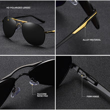 Load image into Gallery viewer, AOWEAR Brand Aviation Polarized Sunglasses Men Classic Driving Retro Sun Glasses Man Driver Oversized Eyewear Gafas De Sol